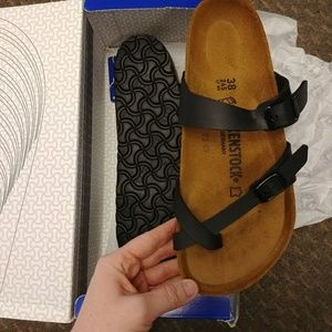 NIB Mayori Black Birkenstocks